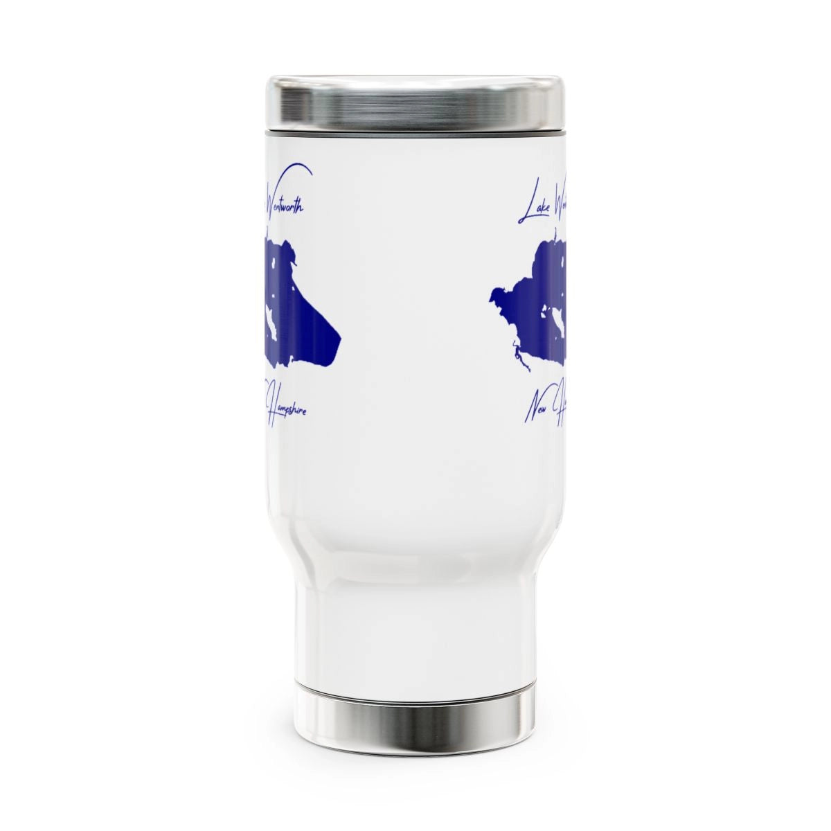 New Hampshire Lake Wentworth Travel Mug other position view from front 14oz.webp