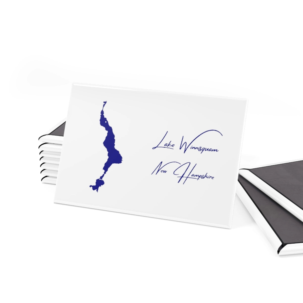 New Hampshire Lake Winnisquam Magnet front position view from set 2 x 3.webp