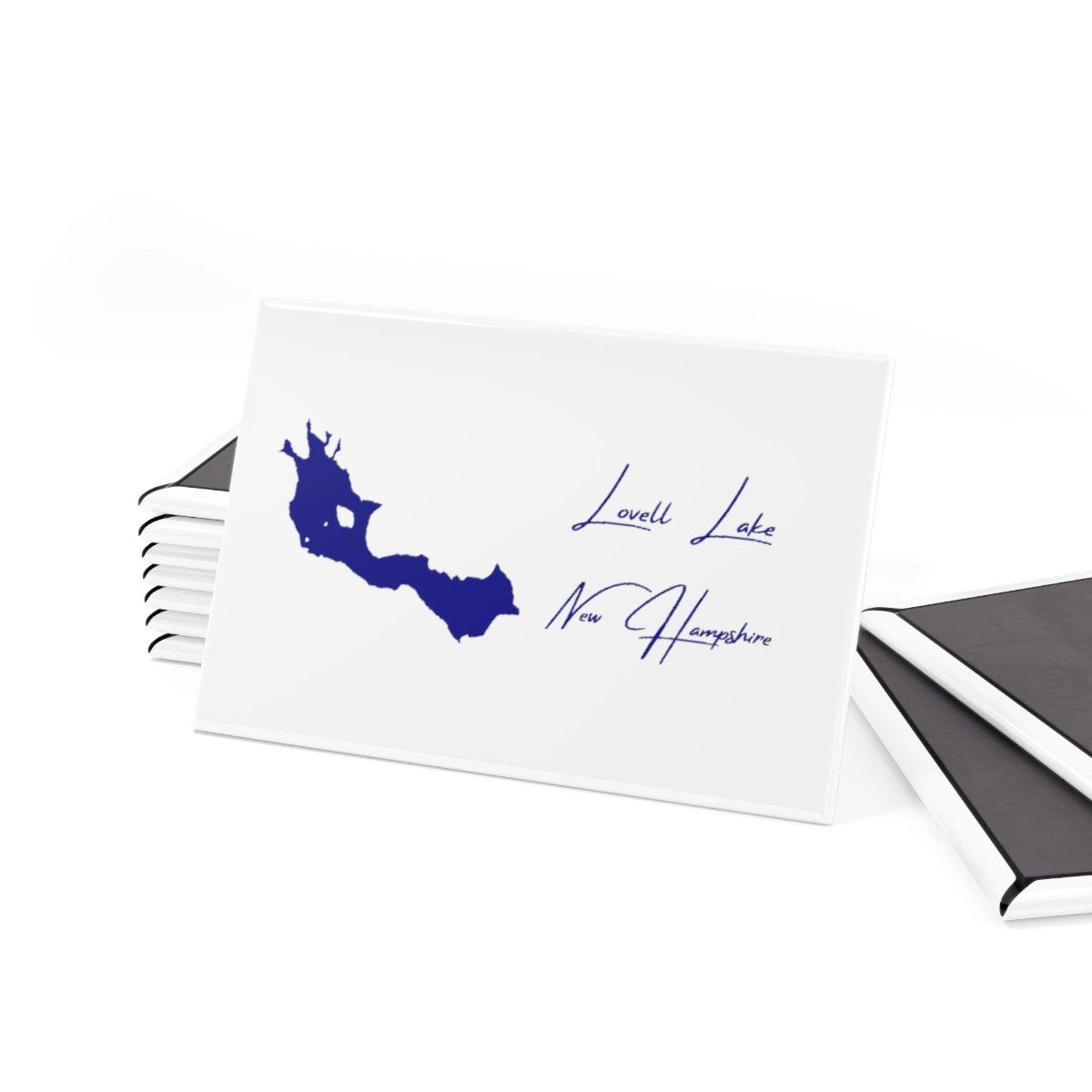 New Hampshire Lovell Lake Magnet front position view from set 2 x 3.webp