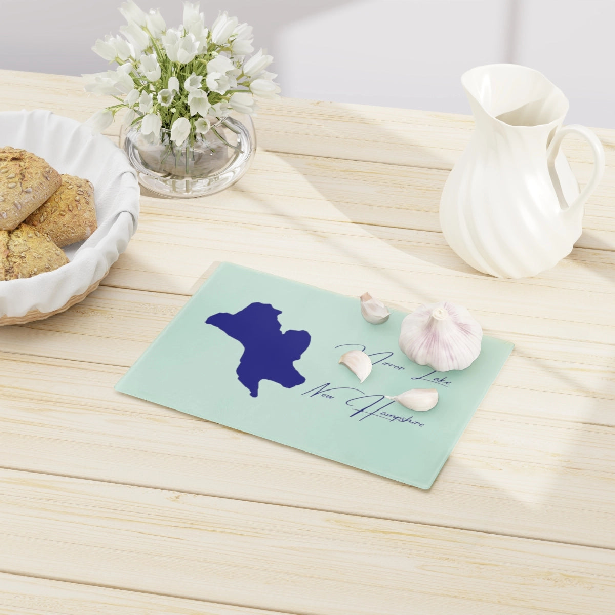 New Hampshire Mirror Lake Cutting Board other position view from context-1 small.webp