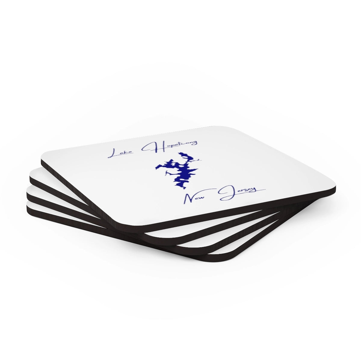 New Jersey Lake Hopatcong Coaster Set front position view from stacked 3.75 x 3.75.webp