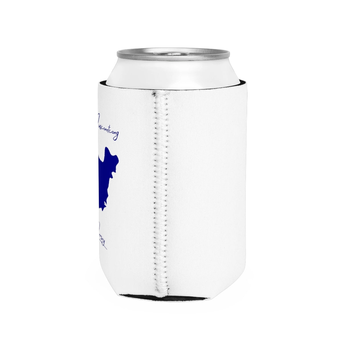 New Jersey Lake Musconetcong Can Koozie all position view from right white.webp