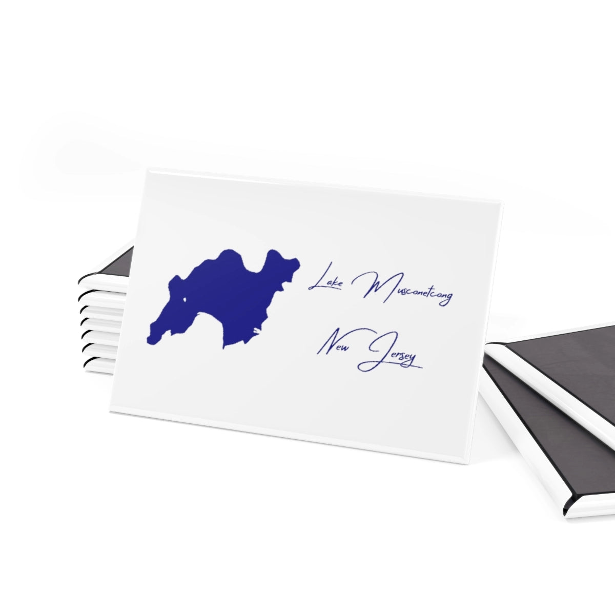 New Jersey Lake Musconetcong Magnet front position view from set 2 x 3.webp