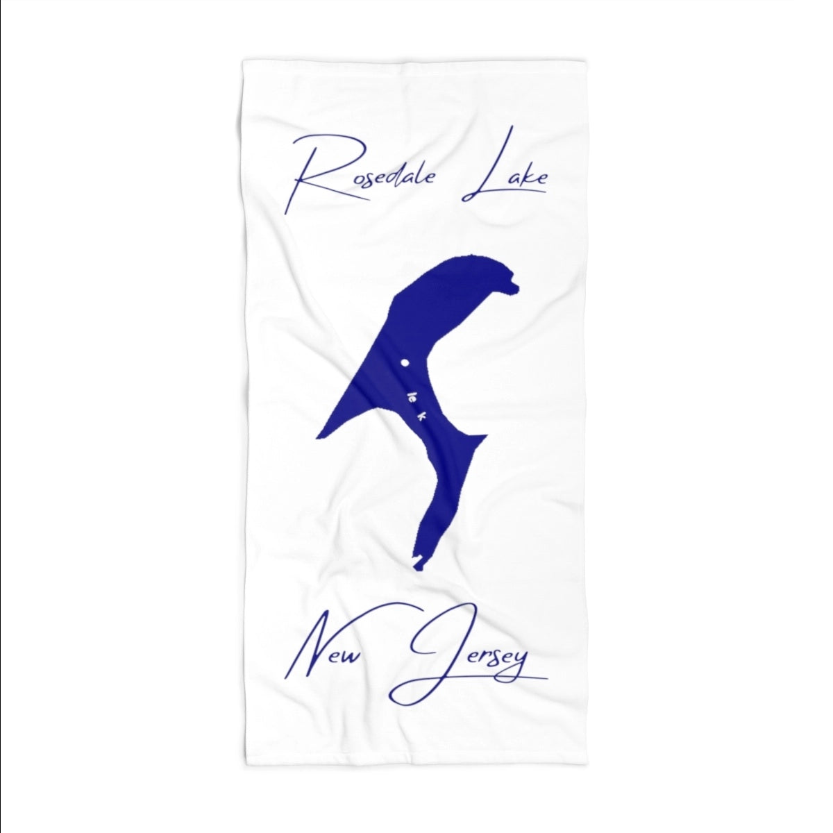 New Jersey Rosedale Lake Beach Towel front position view from front 36 x 72.webp