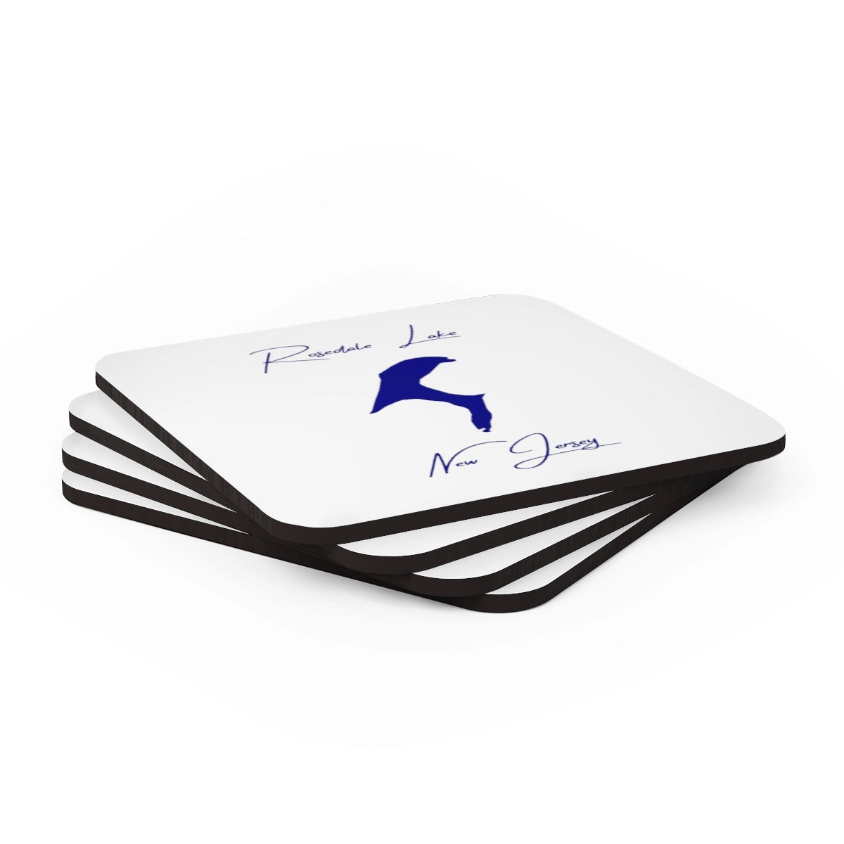 New Jersey Rosedale Lake Coaster Set front position view from stacked 3.75 x 3.75.webp