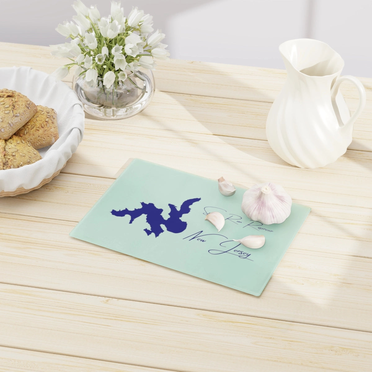 New Jersey Spruce Run Reservoir Cutting Board other position view from context-1 small.webp