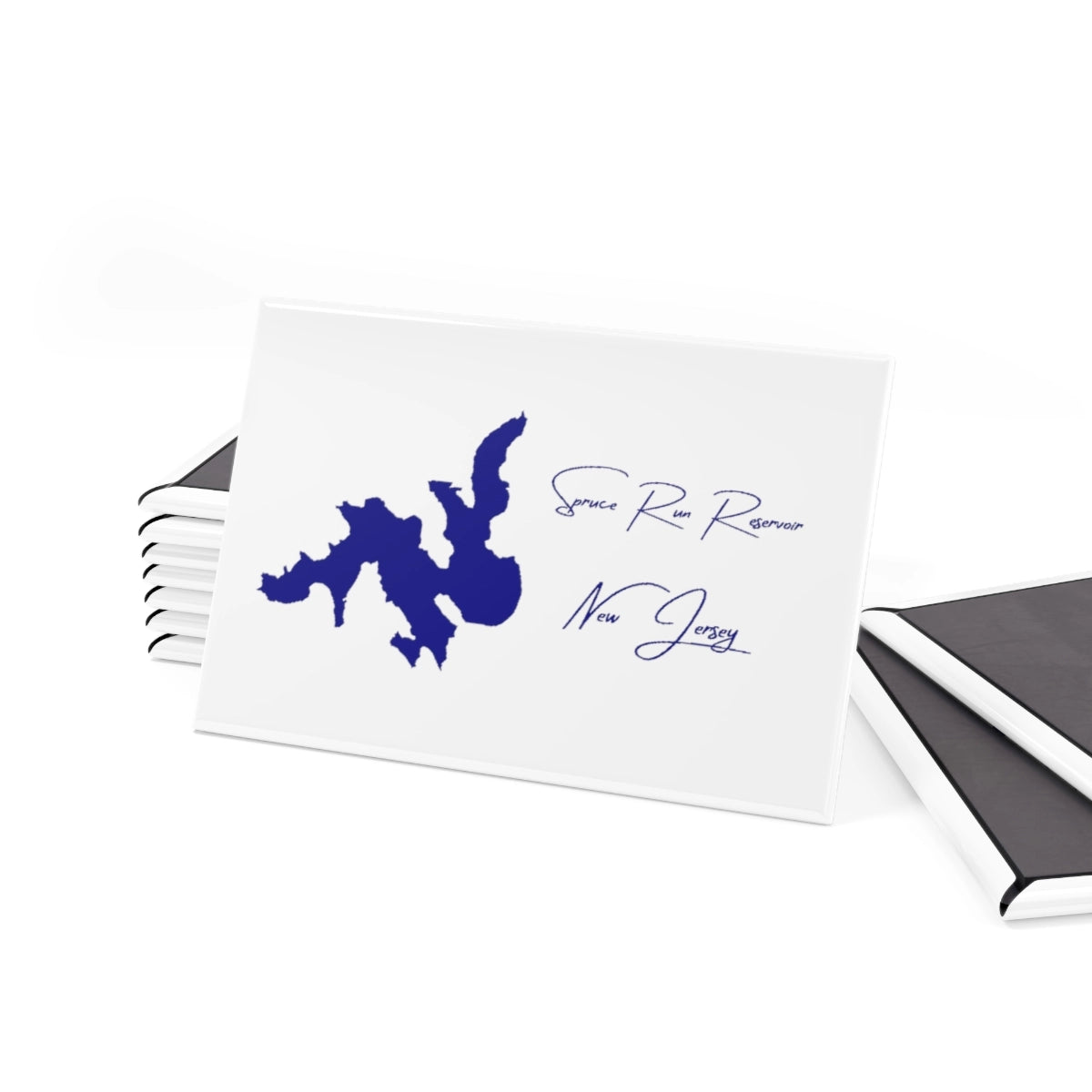 New Jersey Spruce Run Reservoir Magnet front position view from set 2 x 3.webp