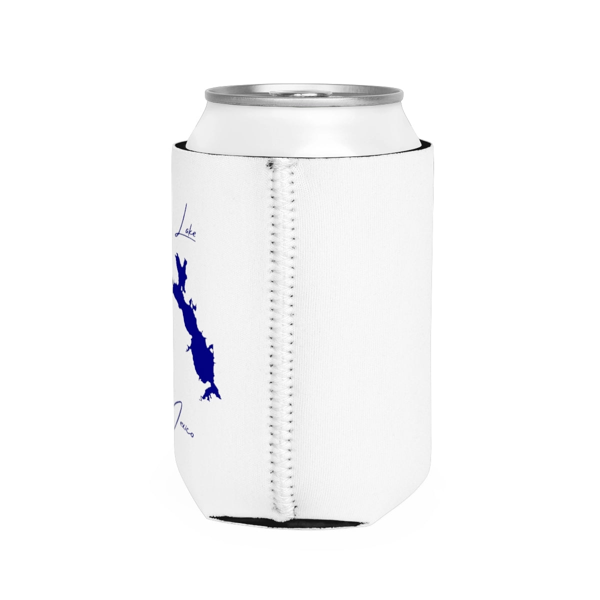 New Mexico Abiquiu Lake Can Koozie all position view from right white.webp