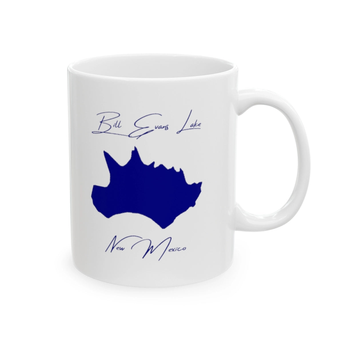 New Mexico Bill Evans Lake Ceramic Mug other position view from right 11oz.webp