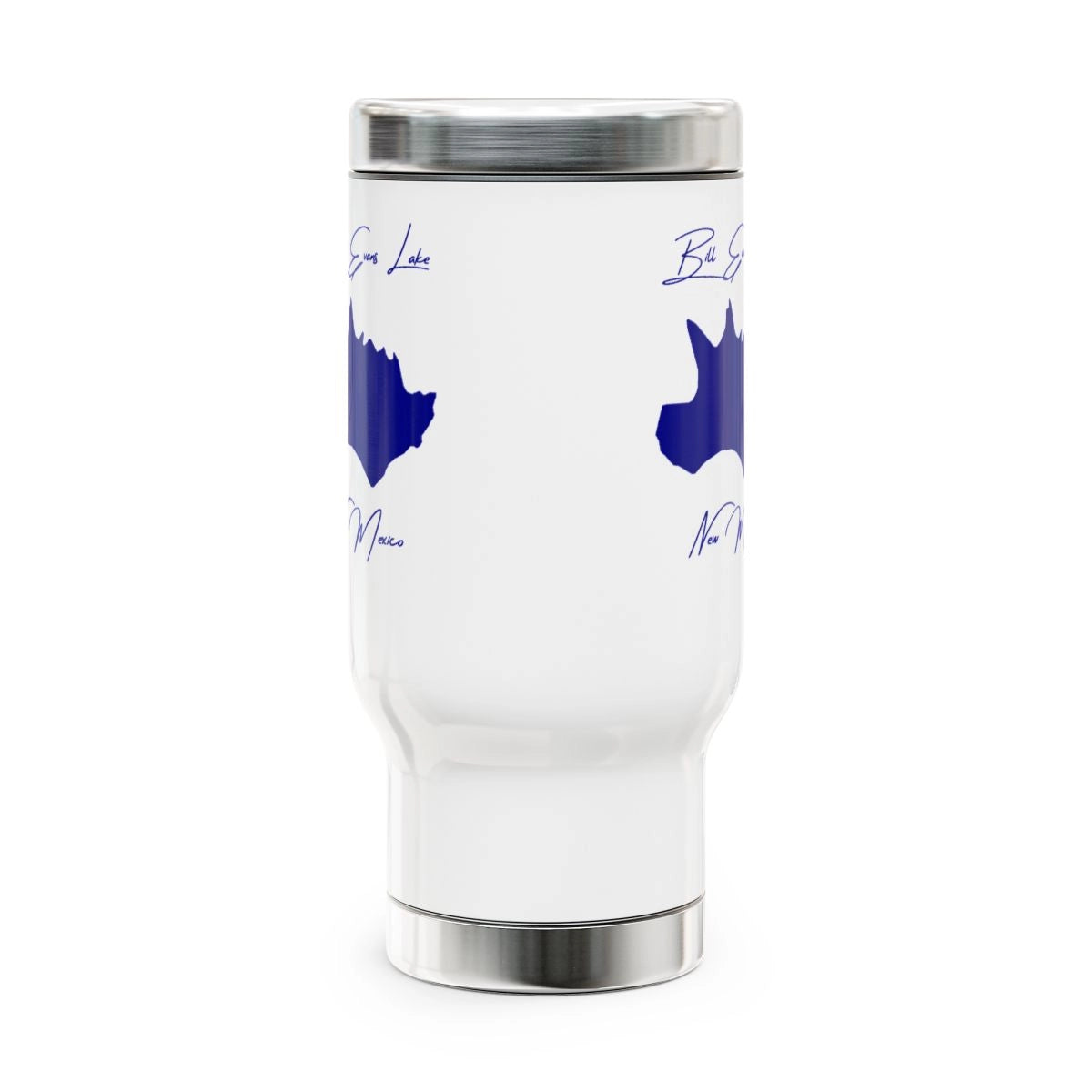 New Mexico Bill Evans Lake Travel Mug other position view from front 14oz.webp