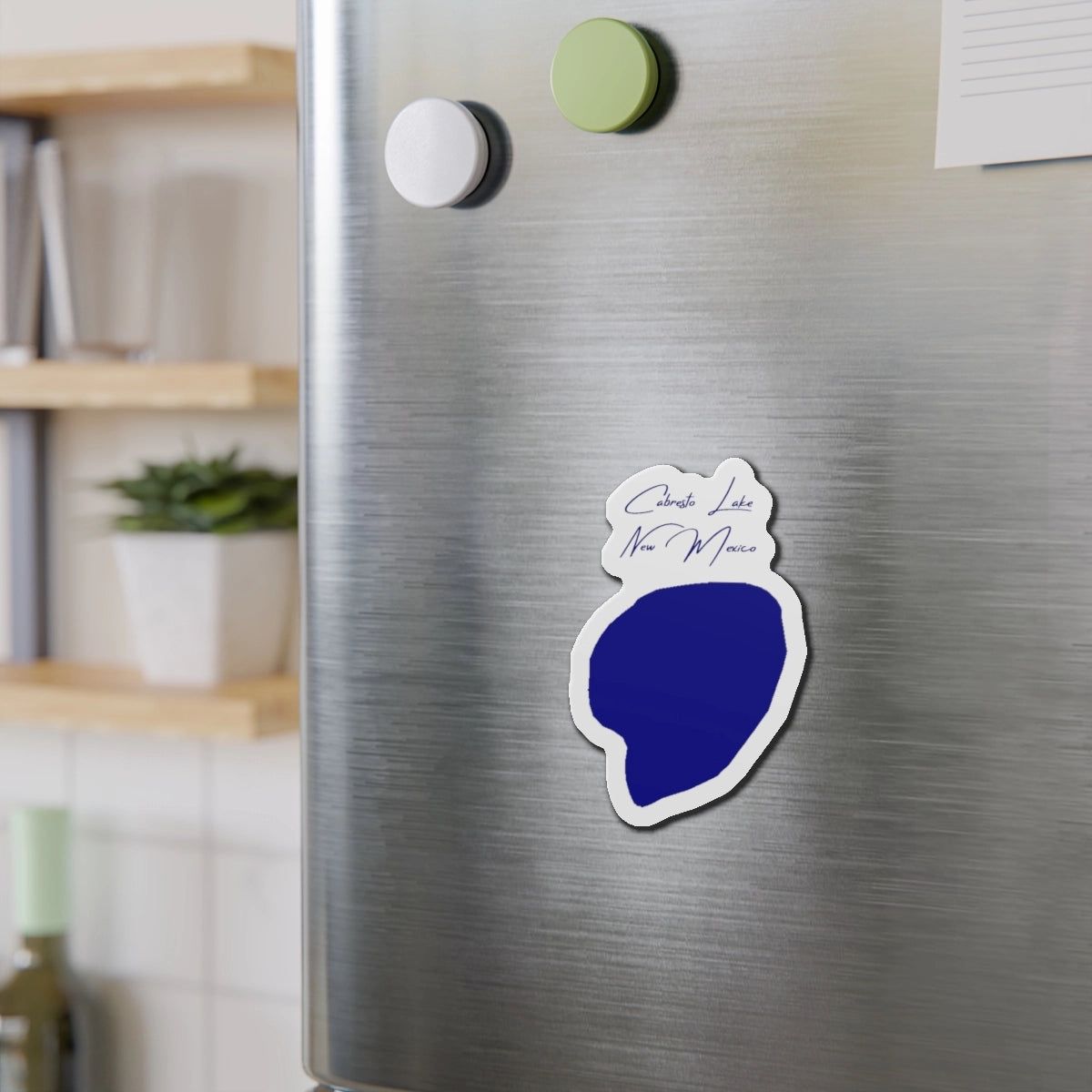 New Mexico Cabresto Lake Die Cut Magnet front position view from context-2 4 x 4.webp