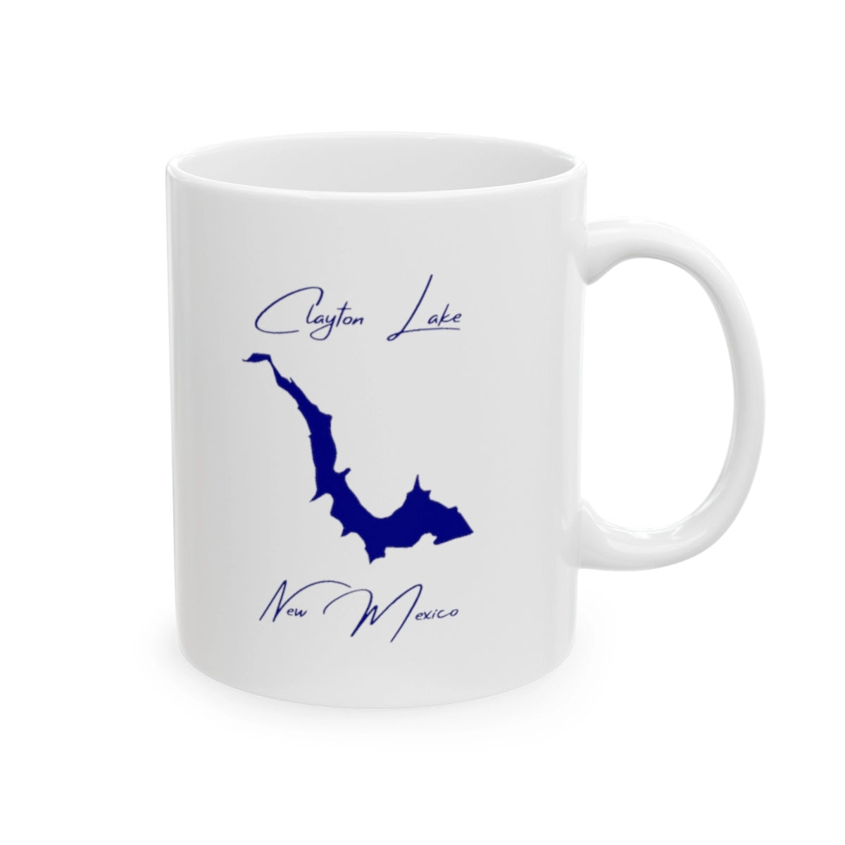 New Mexico Clayton Lake Ceramic Mug other position view from right 11oz.webp