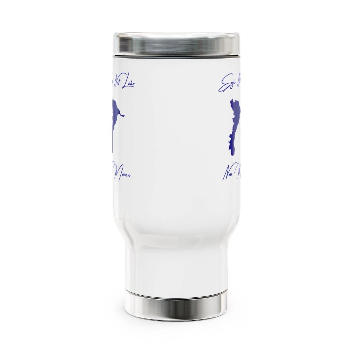 New Mexico Eagle Nest Lake Travel Mug other position view from front 14oz.webp