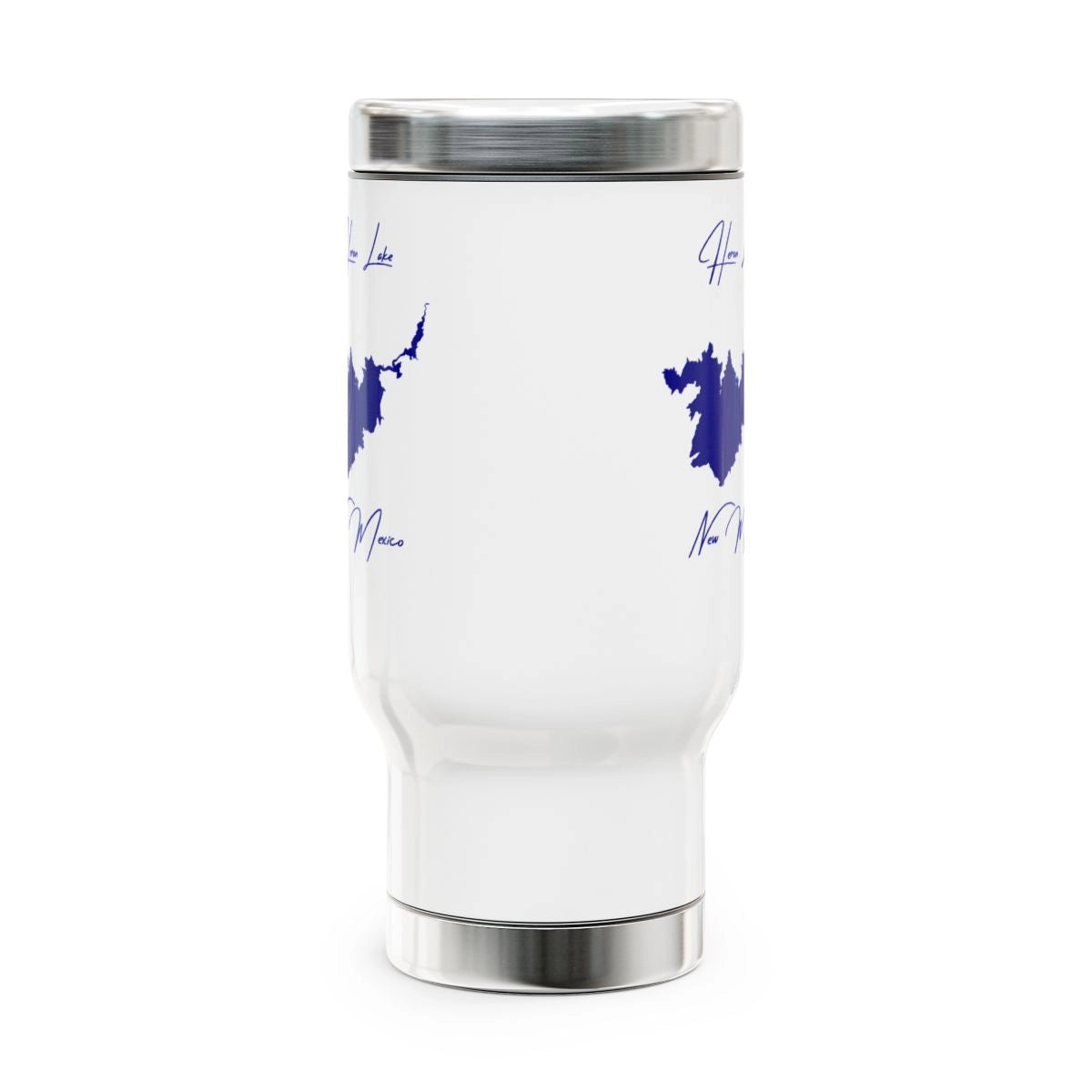 New Mexico Heron Lake Travel Mug other position view from front 14oz.webp