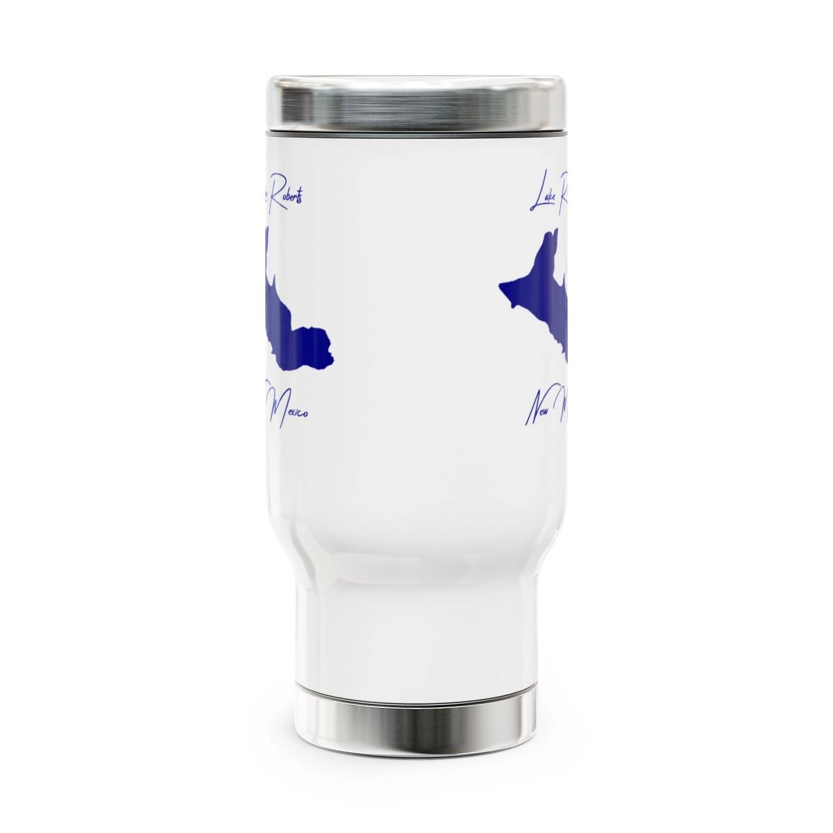 New Mexico Lake Roberts Travel Mug other position view from front 14oz.webp