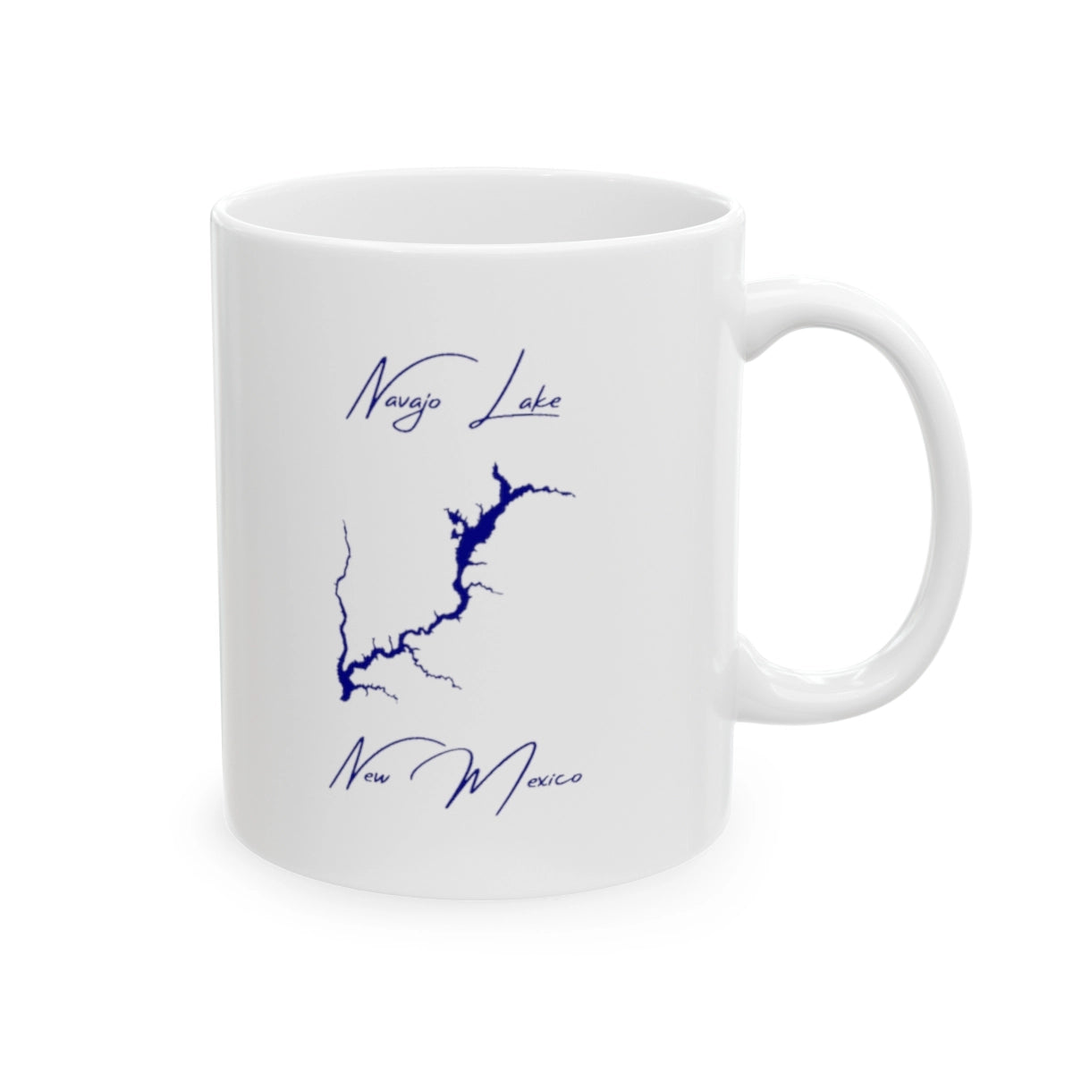 New Mexico Navajo Lake Ceramic Mug other position view from right 11oz.webp