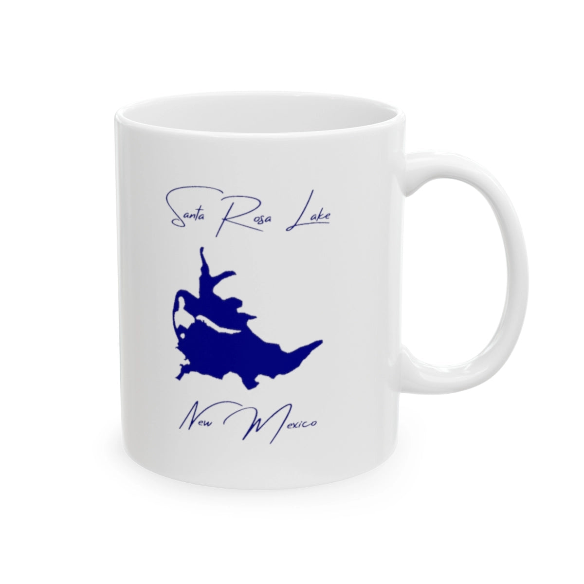 New Mexico Santa Rosa Lake Ceramic Mug other position view from right 11oz.webp