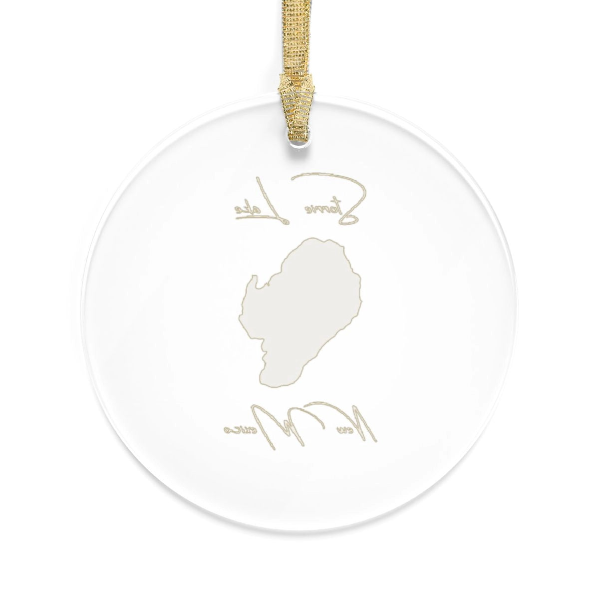 New Mexico Storrie Lake Tree Ornament other position view from back round.webp