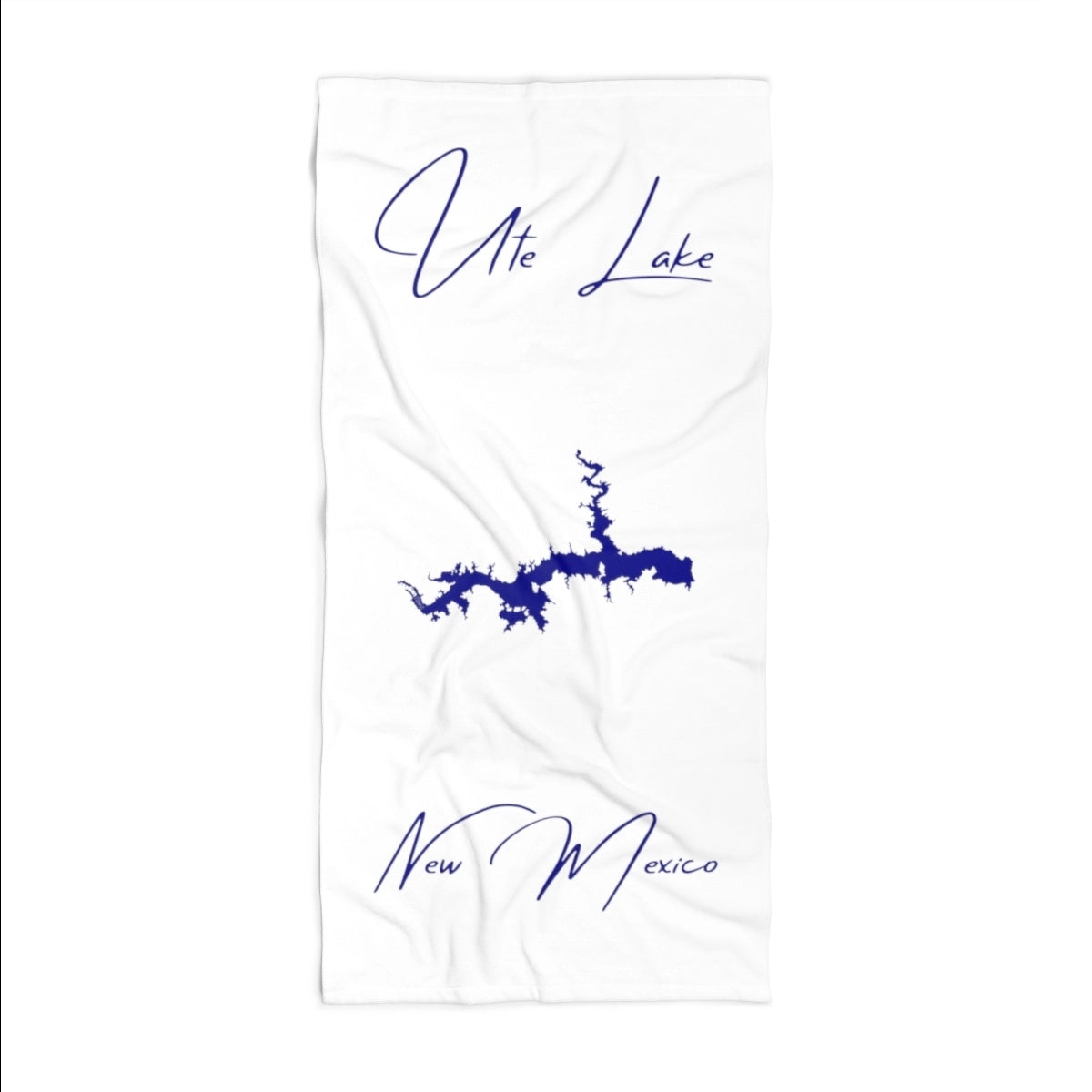 New Mexico Ute Lake Beach Towel front position view from front 36 x 72.webp