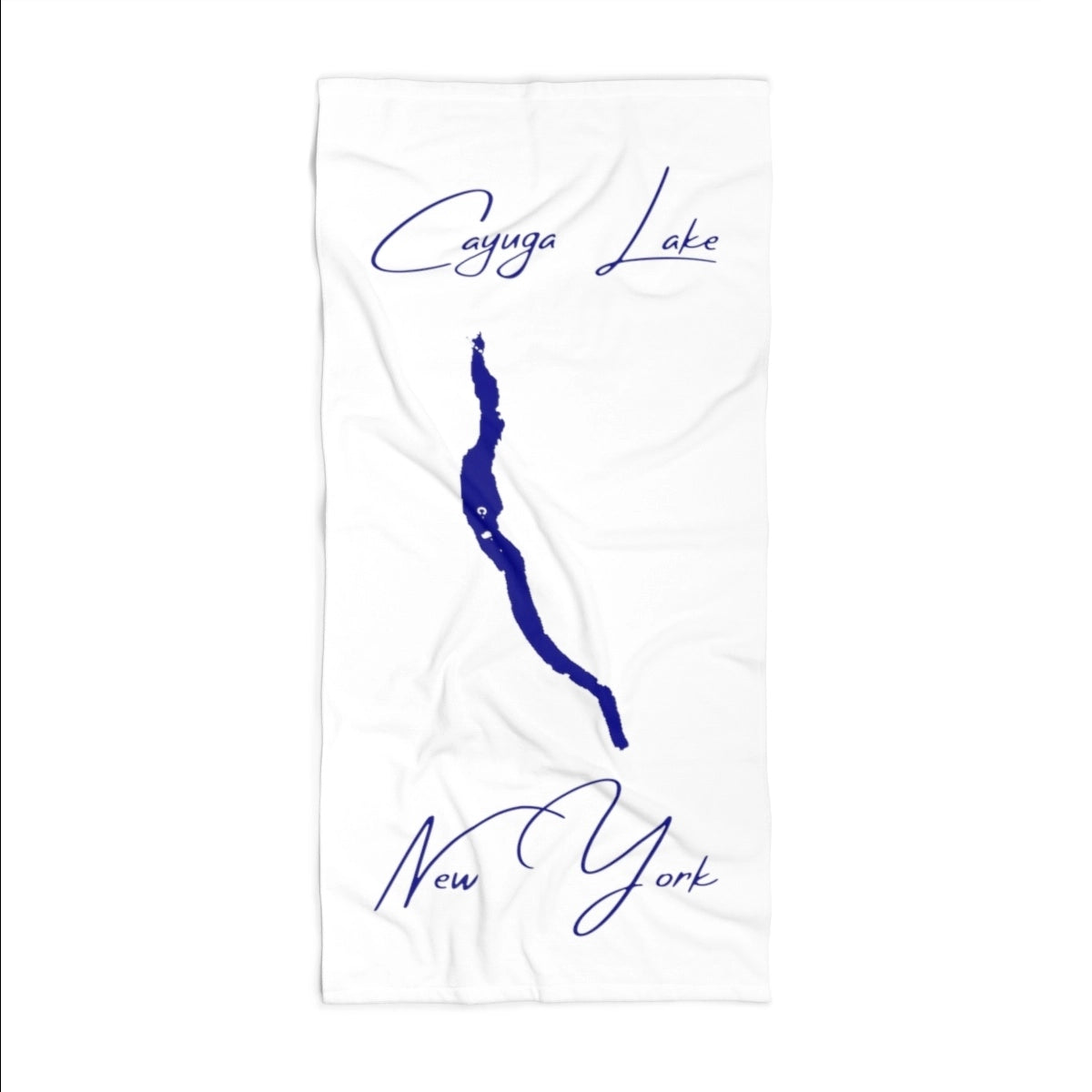 New York Cayuga Lake Beach Towel front position view from front 36 x 72.webp