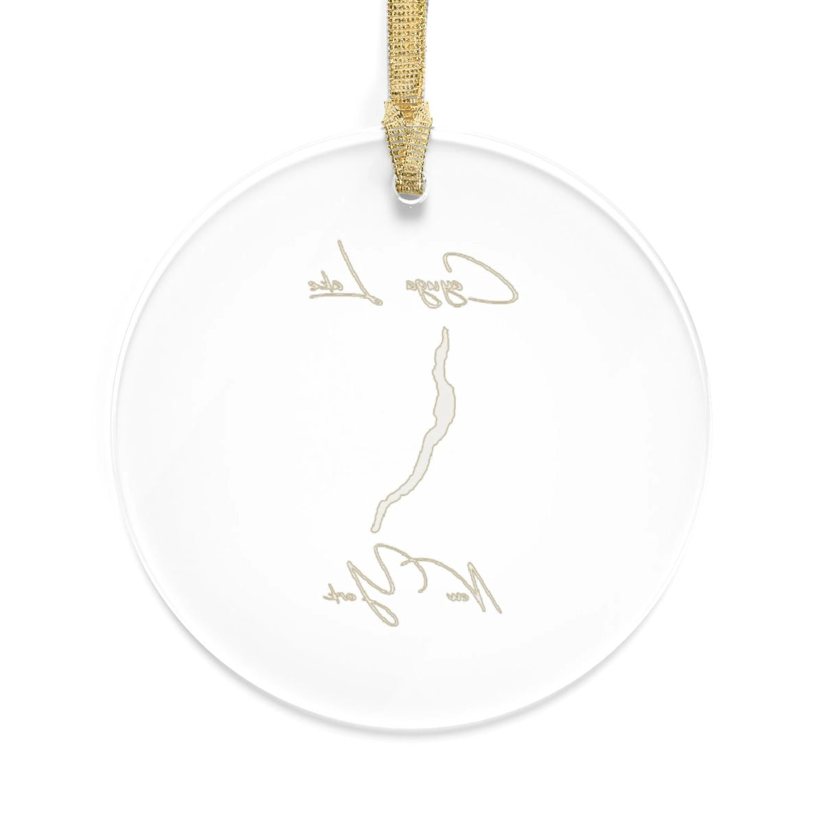 New York Cayuga Lake Tree Ornament other position view from back round.webp