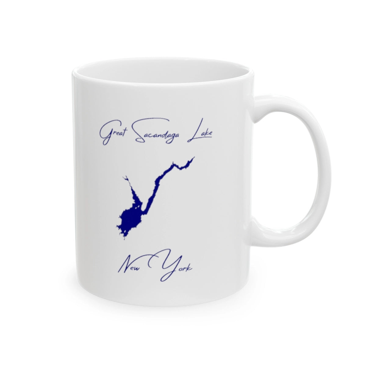 New York Great Sacandaga Lake Ceramic Mug other position view from right 11oz.webp