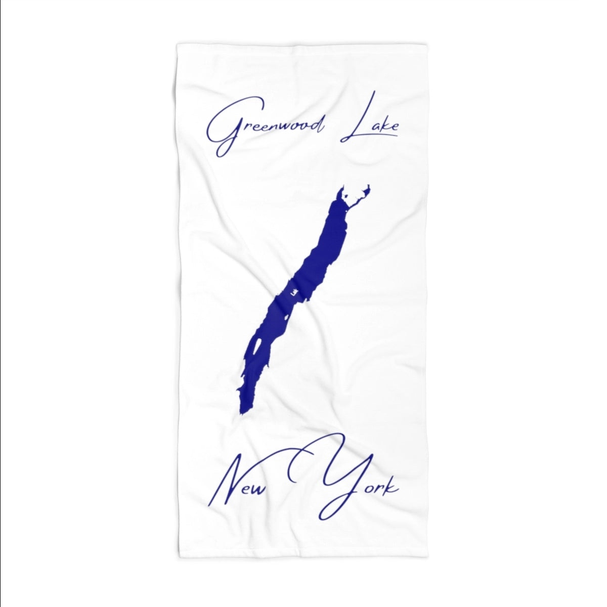 New York Greenwood Lake Beach Towel front position view from front 36 x 72.webp