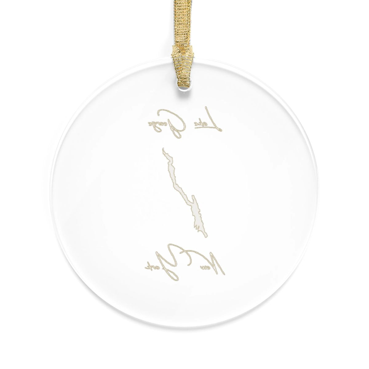 New York Lake George Tree Ornament other position view from back round.webp