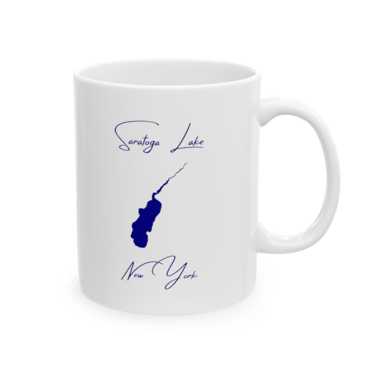 New York Saratoga Lake Ceramic Mug other position view from right 11oz.webp