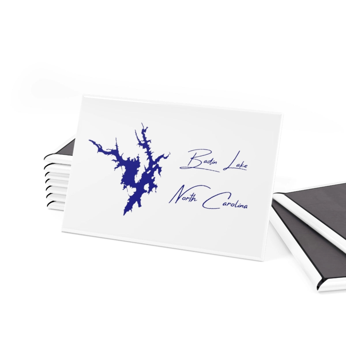 North Carolina Badin Lake Magnet front position view from set 2 x 3.webp