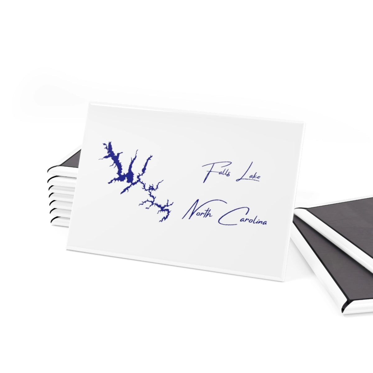 North Carolina Falls Lake Magnet front position view from set 2 x 3.webp