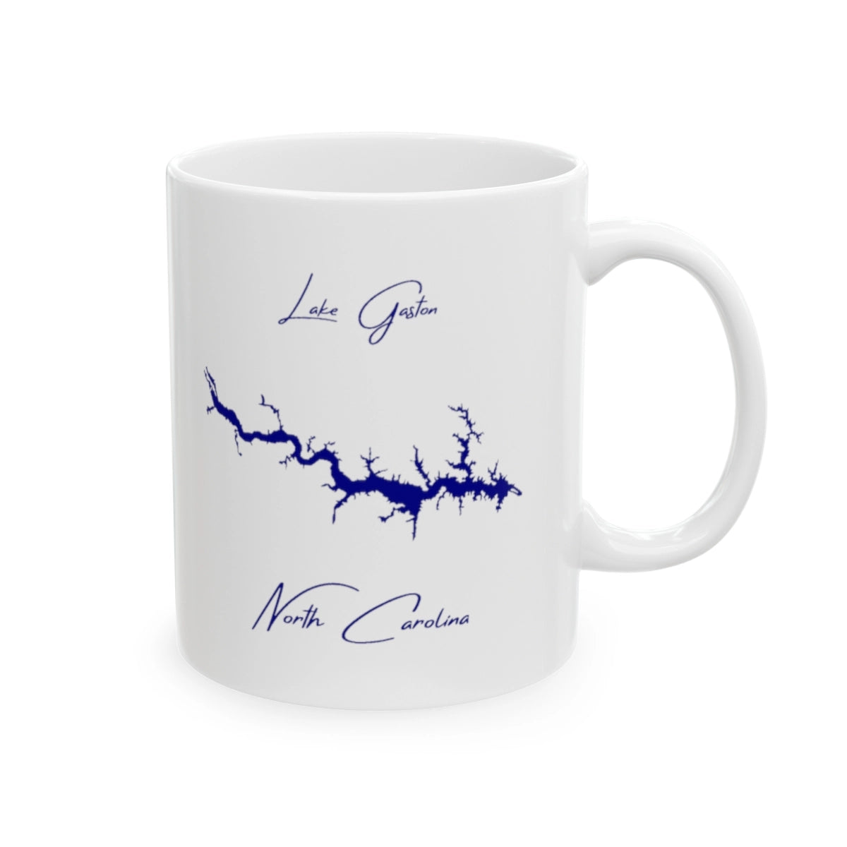 North Carolina Lake Gaston Ceramic Mug other position view from right 11oz.webp