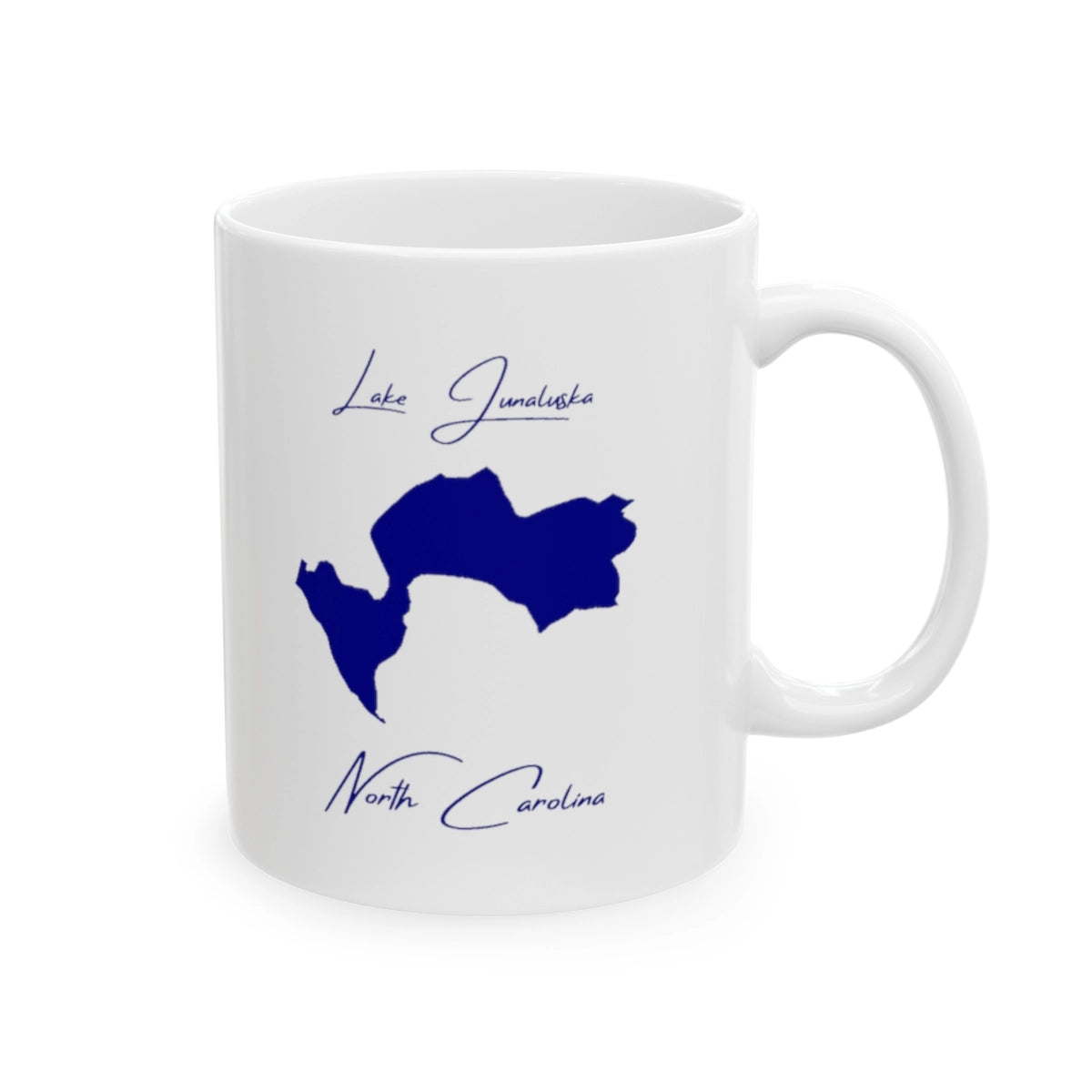North Carolina Lake Junaluska Ceramic Mug other position view from right 11oz.webp