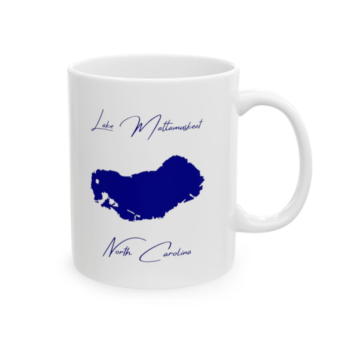 North Carolina Lake Mattamuskeet Ceramic Mug other position view from right 11oz.webp