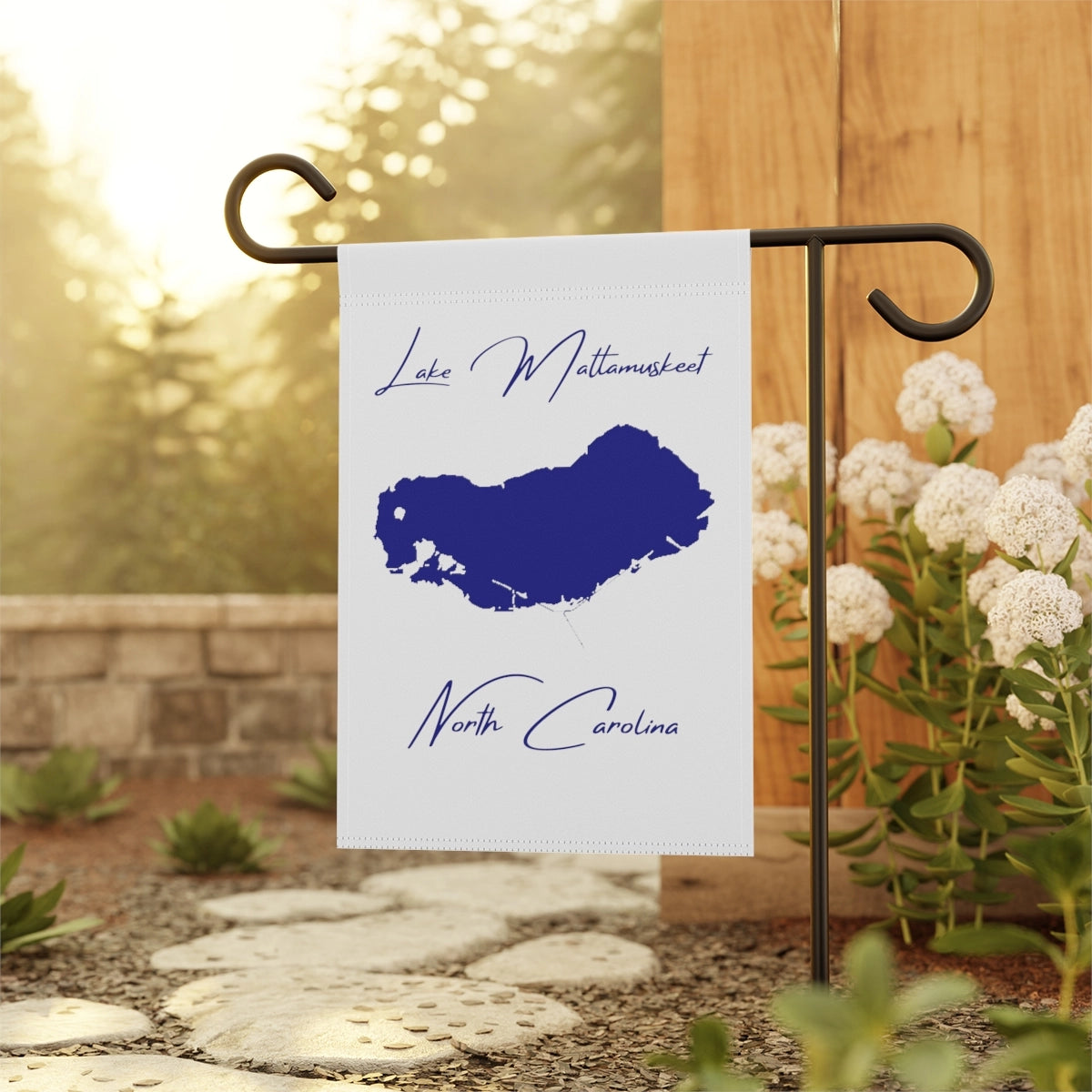 North Carolina Lake Mattamuskeet Garden Banner other position view from context-1 12'' x 18''.webp