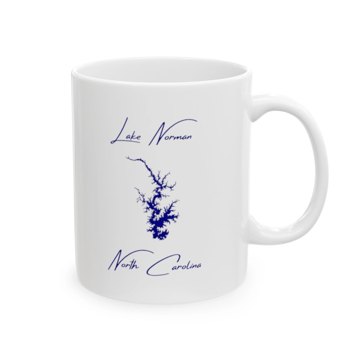 North Carolina Lake Norman Ceramic Mug other position view from right 11oz.webp