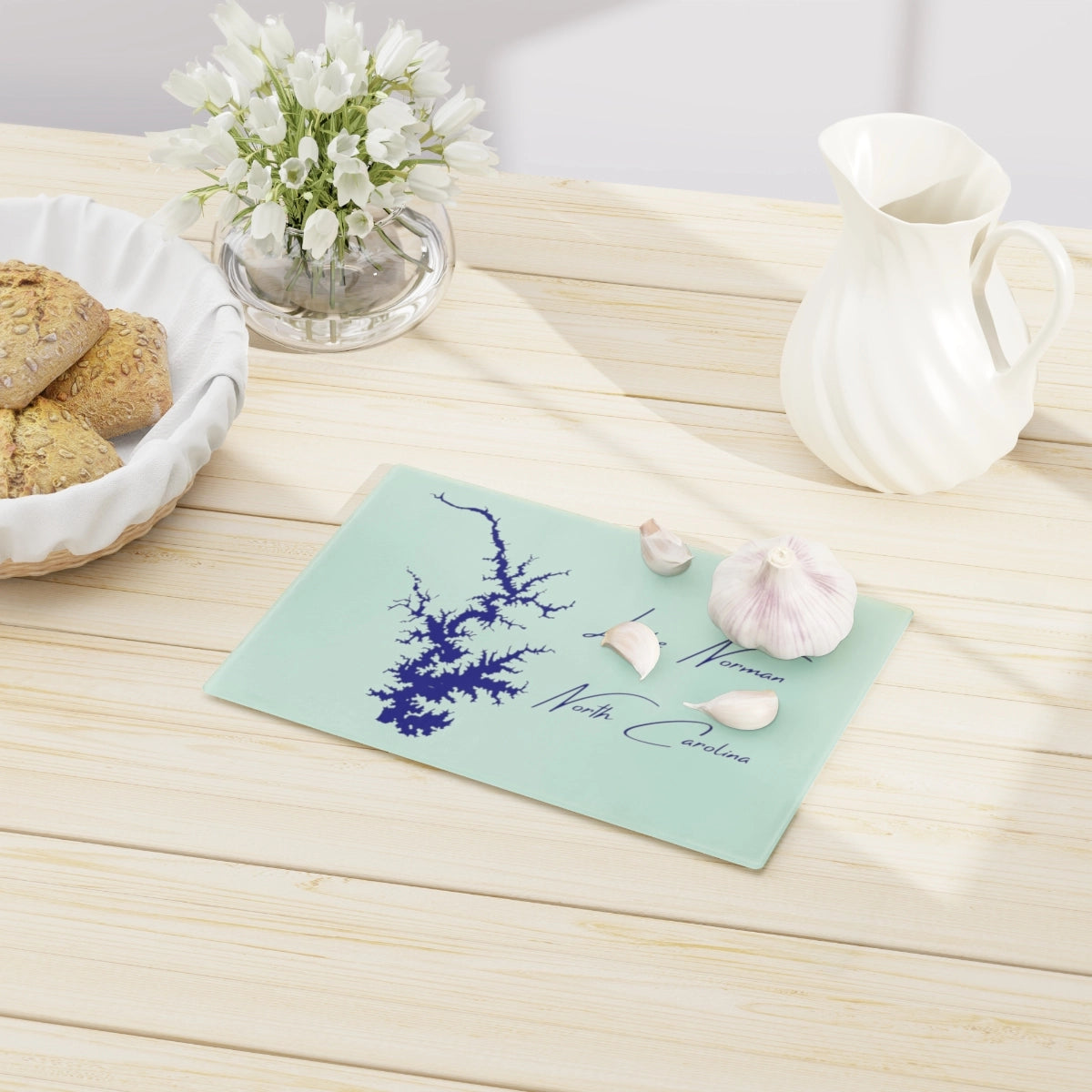 North Carolina Lake Norman Cutting Board other position view from context-1 small.webp