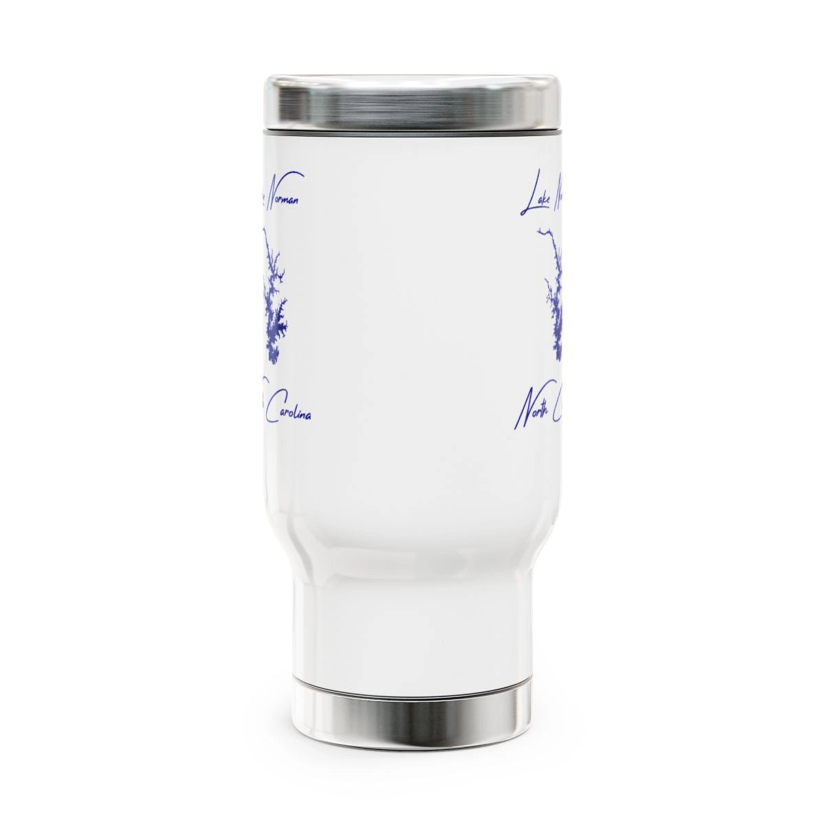 North Carolina Lake Norman Travel Mug other position view from front 14oz.webp