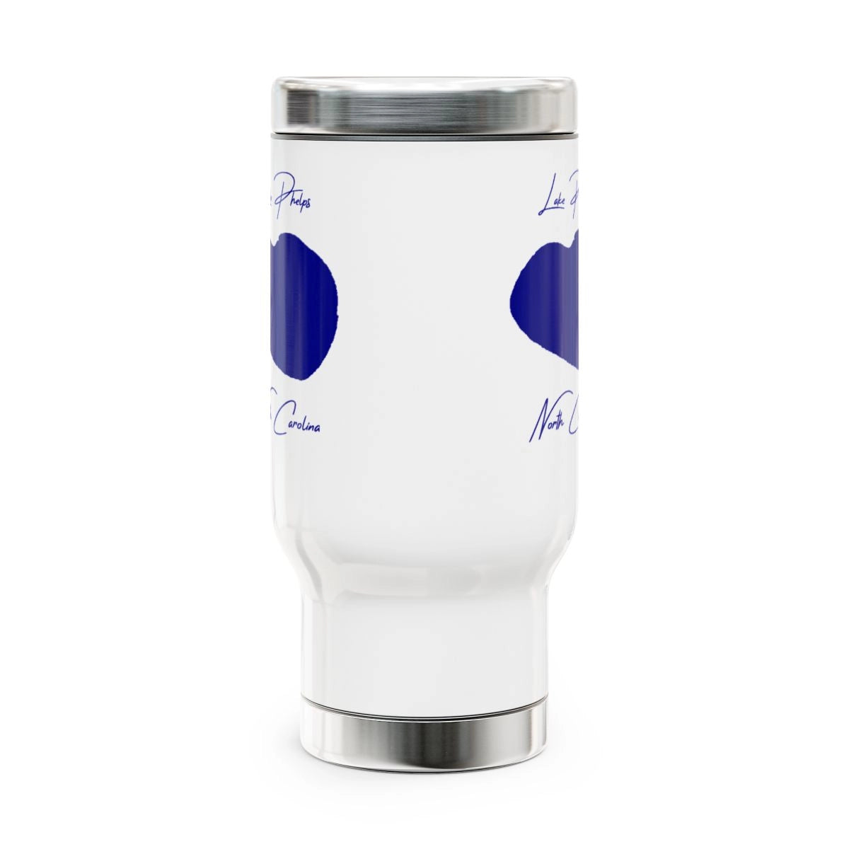 North Carolina Lake Phelps Travel Mug other position view from front 14oz.webp