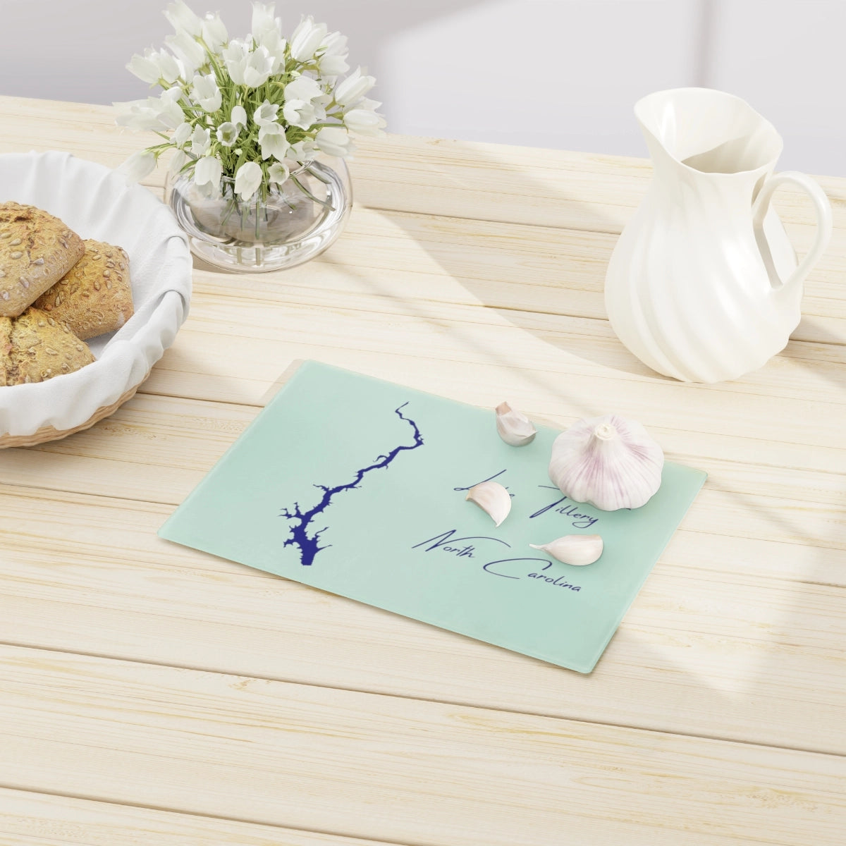 North Carolina Lake Tillery Cutting Board other position view from context-1 small.webp