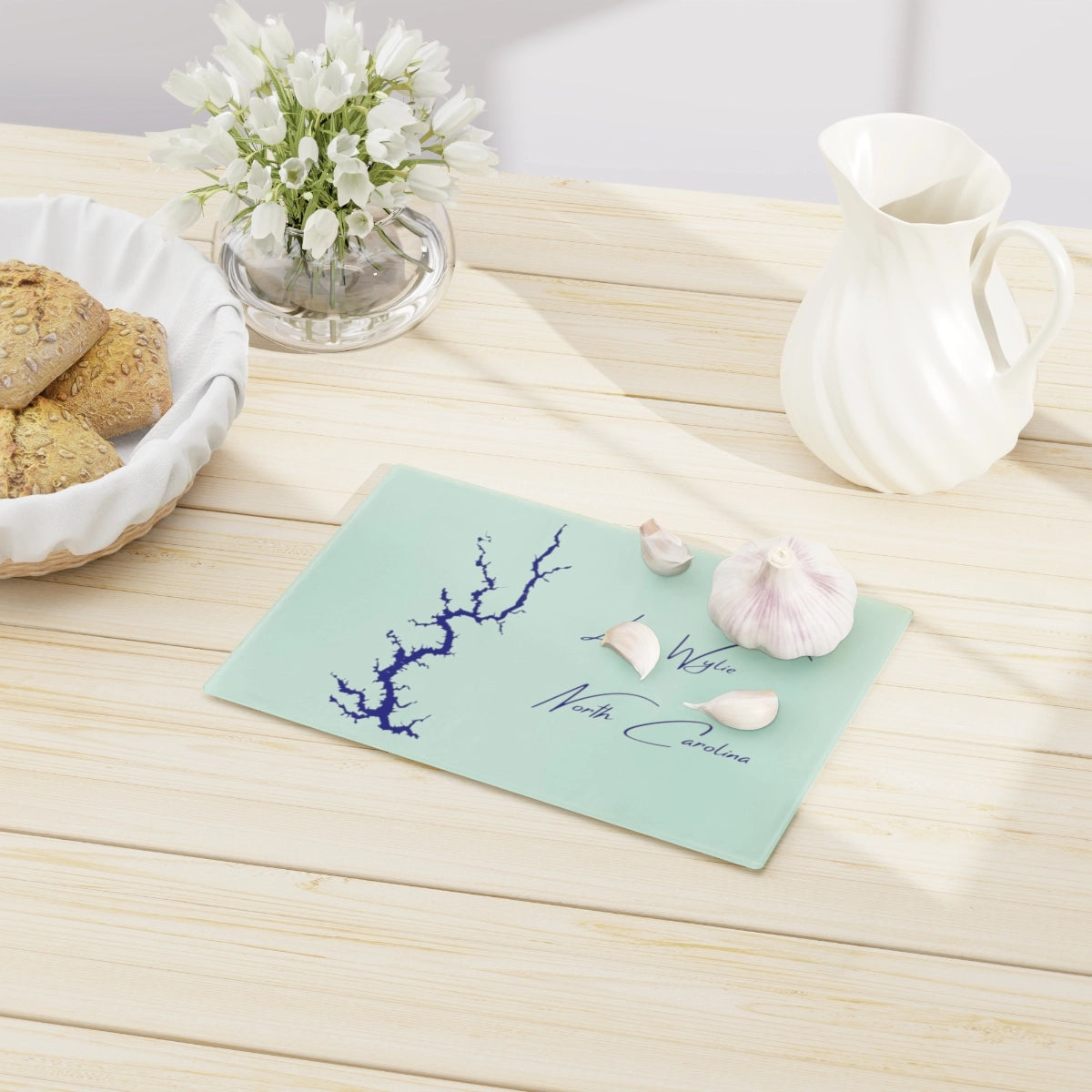 North Carolina Lake Wylie Cutting Board other position view from context-1 small.webp