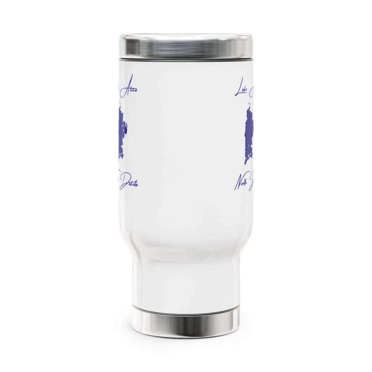 North Dakota Lake Alice Travel Mug other position view from front 14oz.webp