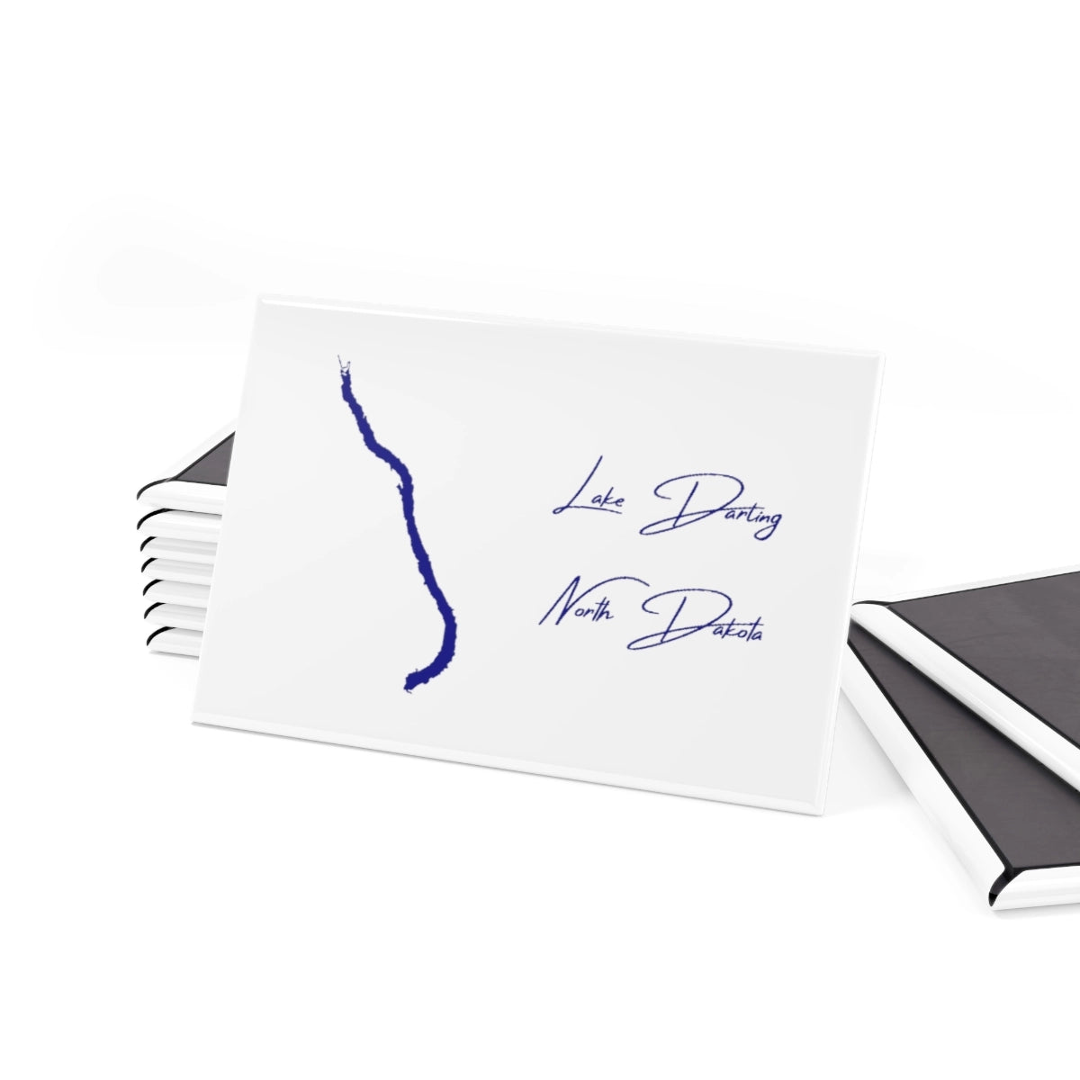 North Dakota Lake Darling Magnet front position view from set 2 x 3.webp