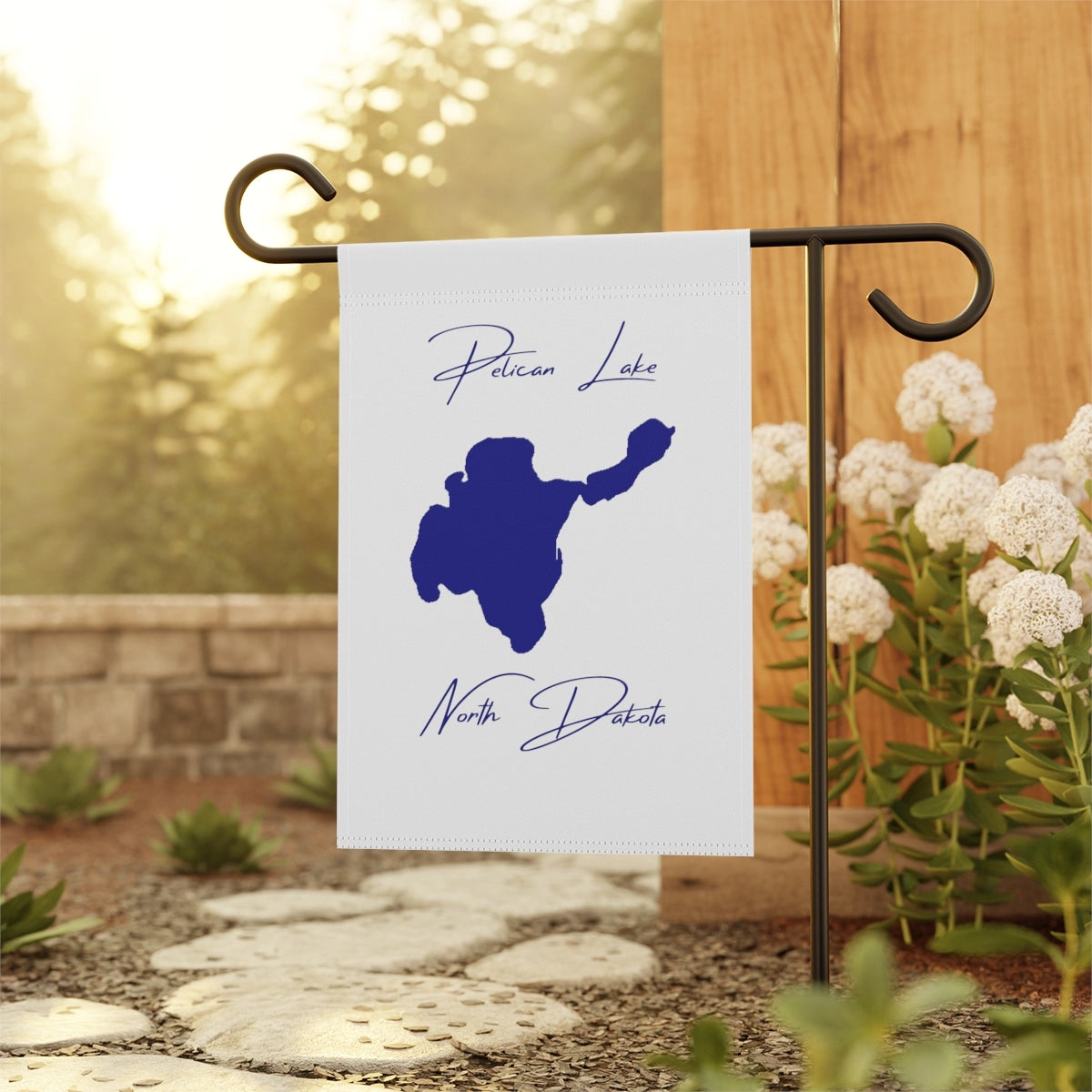 North Dakota Pelican Lake Garden Banner other position view from context-1 12'' x 18''.webp