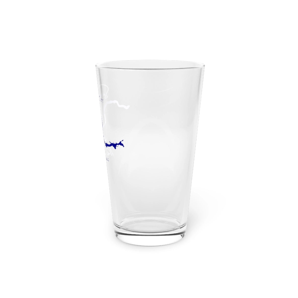 North Dakota Sakakawea Lake 16oz Pint Glass front position view from right 16oz.webp