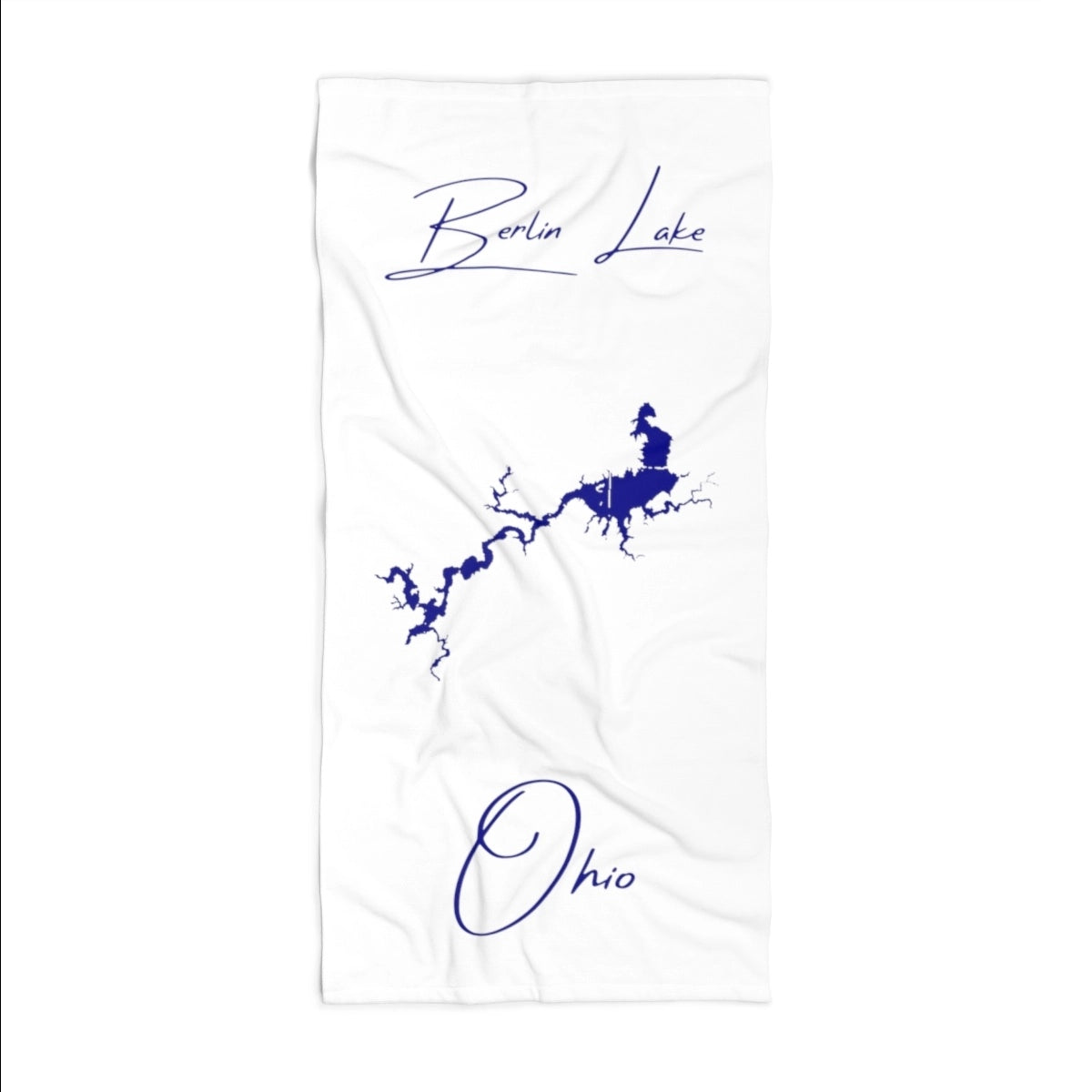 Ohio Berlin Lake Beach Towel front position view from front 36 x 72.webp