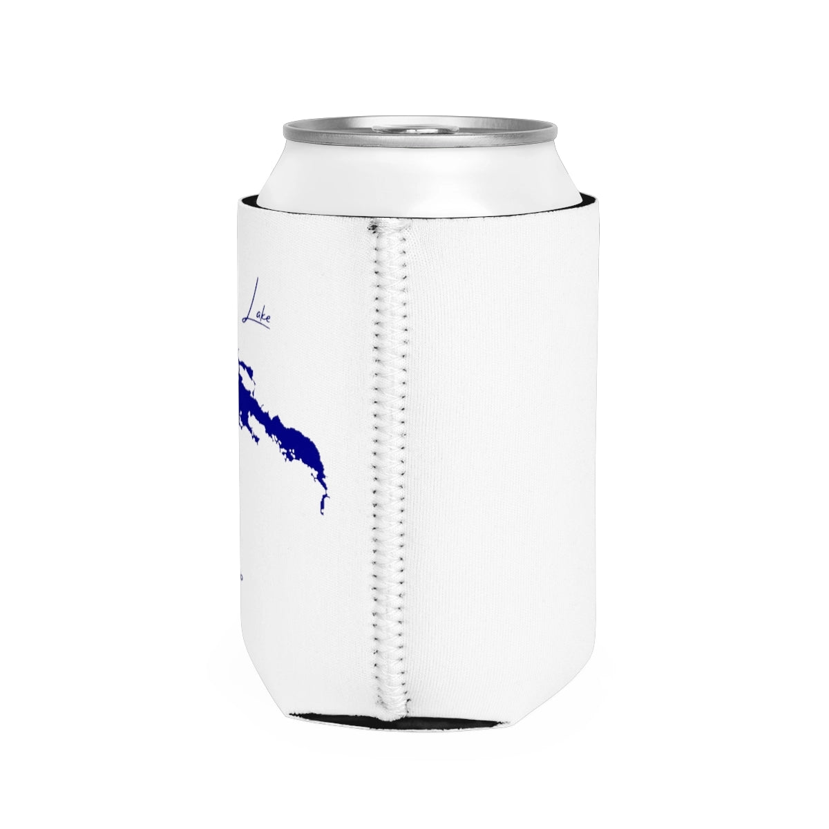Ohio Buckeye Lake Can Koozie all position view from right white.webp