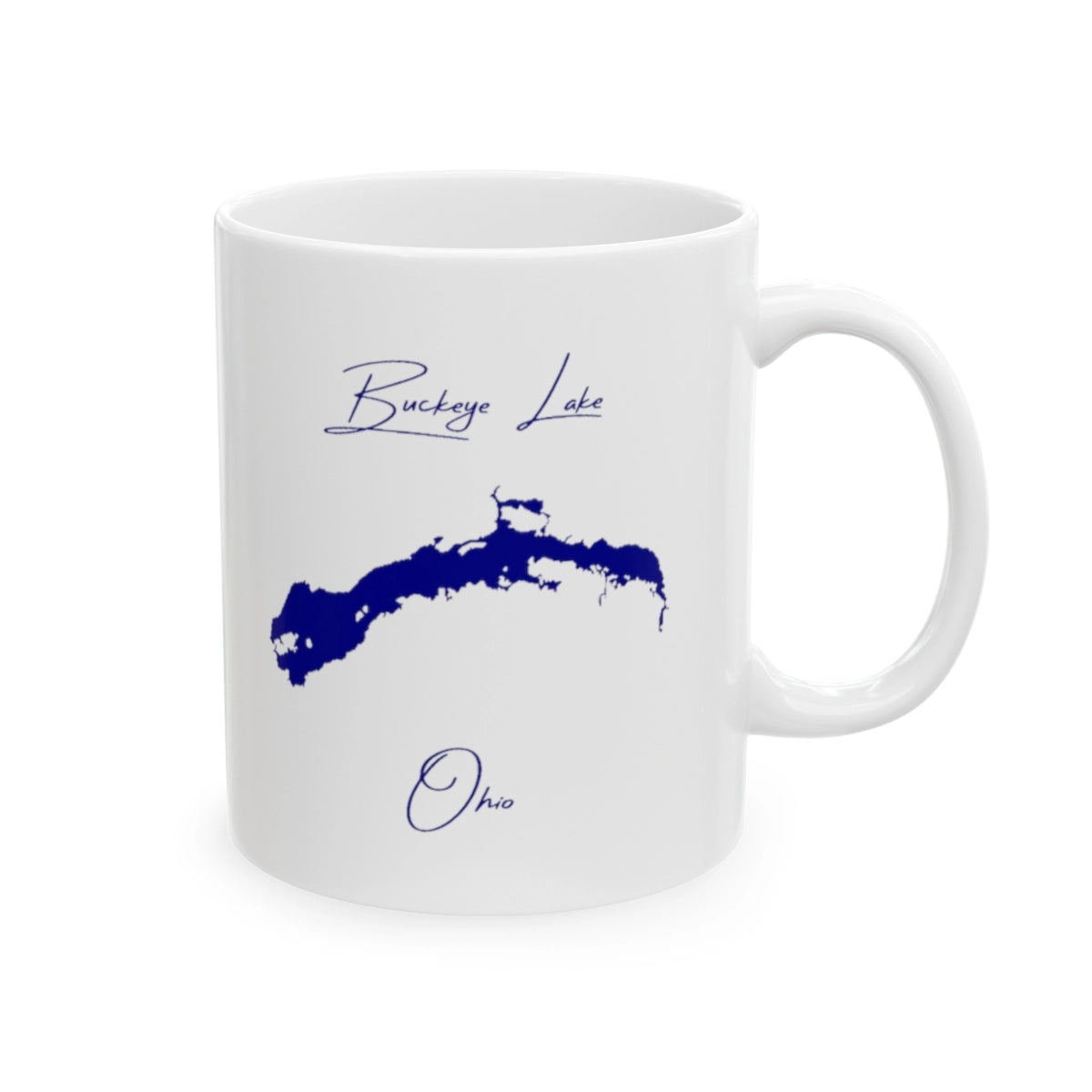Ohio Buckeye Lake Ceramic Mug other position view from right 11oz.webp