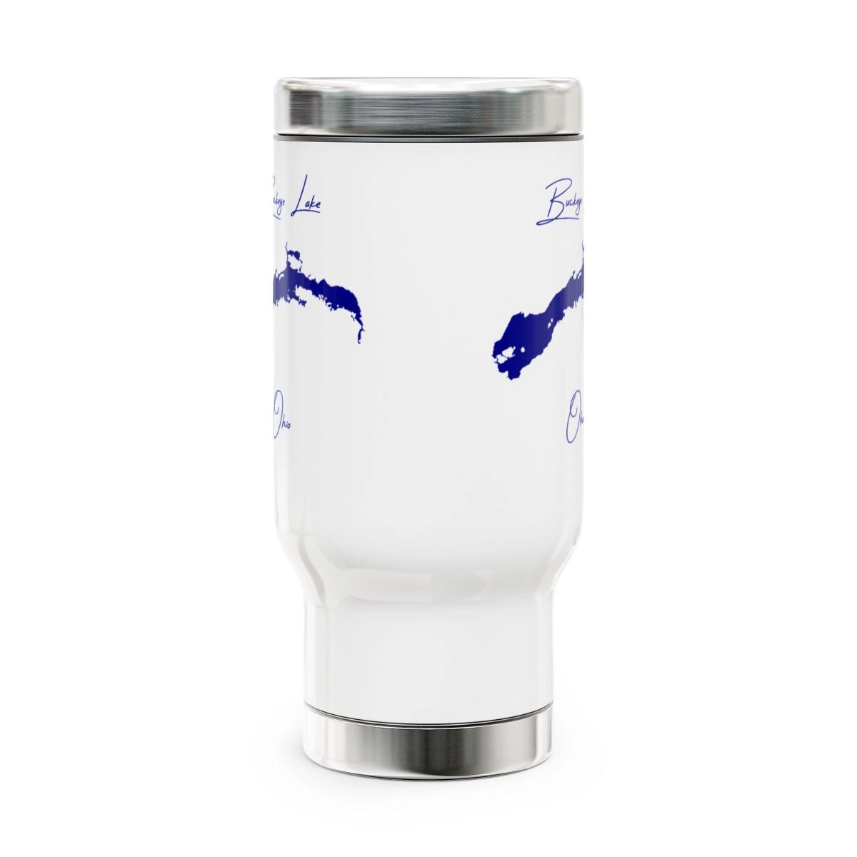 Ohio Buckeye Lake Travel Mug other position view from front 14oz.webp