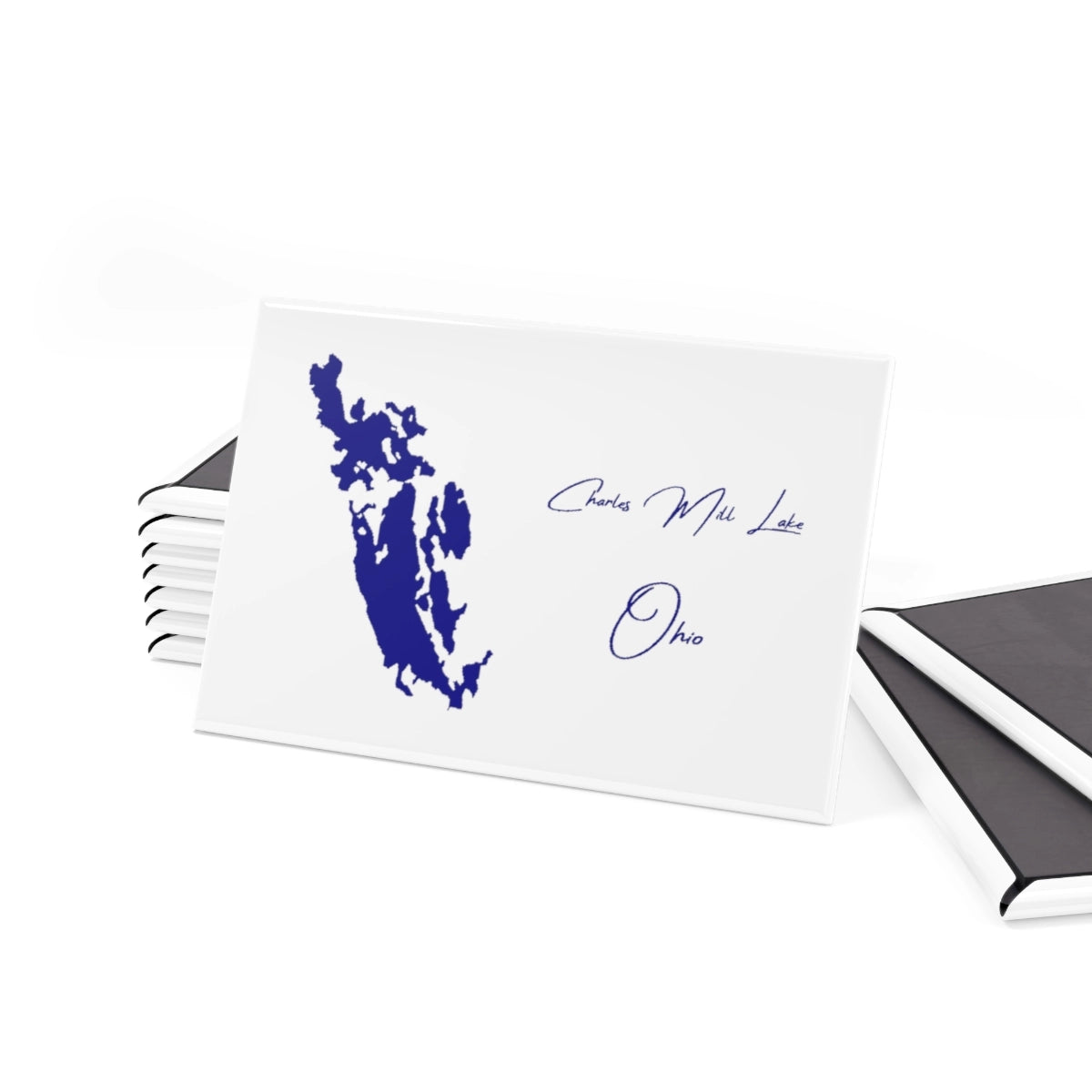 Ohio Charles Mill Lake Magnet front position view from set 2 x 3.webp